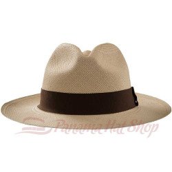 Cuenca fedora classic Panama Hat in a tanned straw color