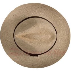 Cuenca fedora classic Panama Hat in a tanned straw color