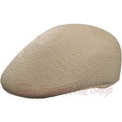 White Gatsby Straw Cap - Paperboy Cap